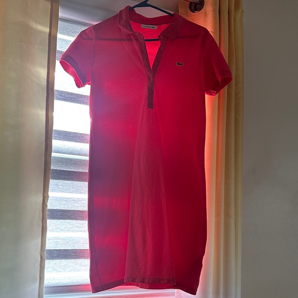 Lacoste Red Polo Dress